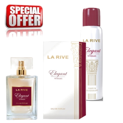 La Rive Elegant Woman - Coffret promotionnel, Eau de Parfum 100 ml, Deodorant 150 ml