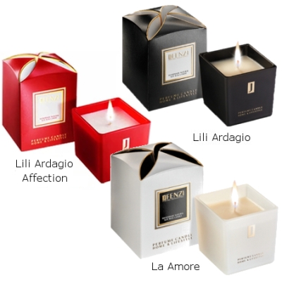 JFenzi Bougie parfumee, Bougie de soja naturelle - bougie d aromatherapie 3 pieces 200g - [La Amore, Lili Ardagio Affection, Lili Ardagio]